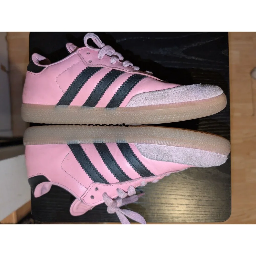 Adidas Samba Messi Youth Shoes Pink/Black/Gum JP7844 Youth Size 5.5 Kids Soccer